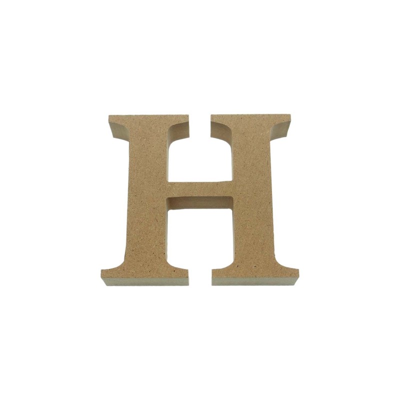 MDF 3D Letter Capital H